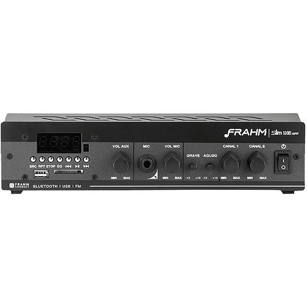 Receptor Amplificador Frahm Fino 1800 APP USB/FM/SD/Bluetooth 60W RMS - Bivolt