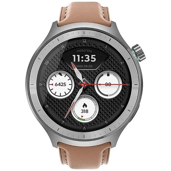 Relógio inteligente Motorola XT2547-2 Moto Watch - Prata/Marrom