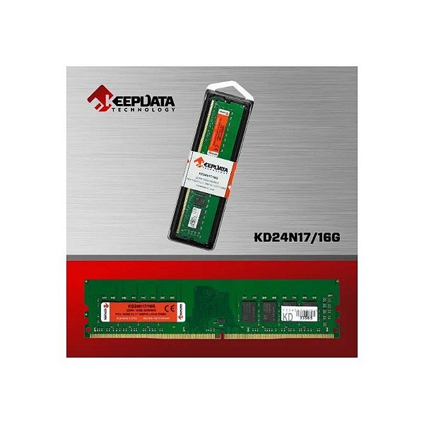 Memória DDR4 16GB 2400 Keepdata KD24N17/16G