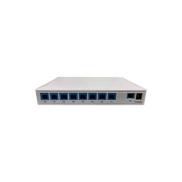 Hub divisor de fibra F. 8 Portas SC/UPC