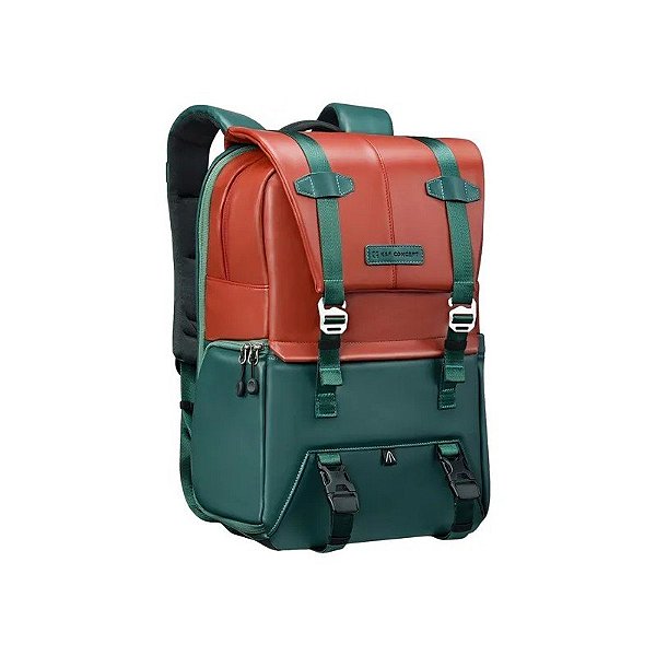 Mochila para Câmera K&F Urban Wander 01 Impermeável - Verde Escuro 20L (KF13.087AV8)