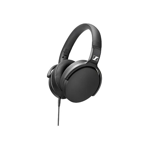 Fone de Ouvido Sennheiser HD 400S com Cabo 3,5 MM - Preto