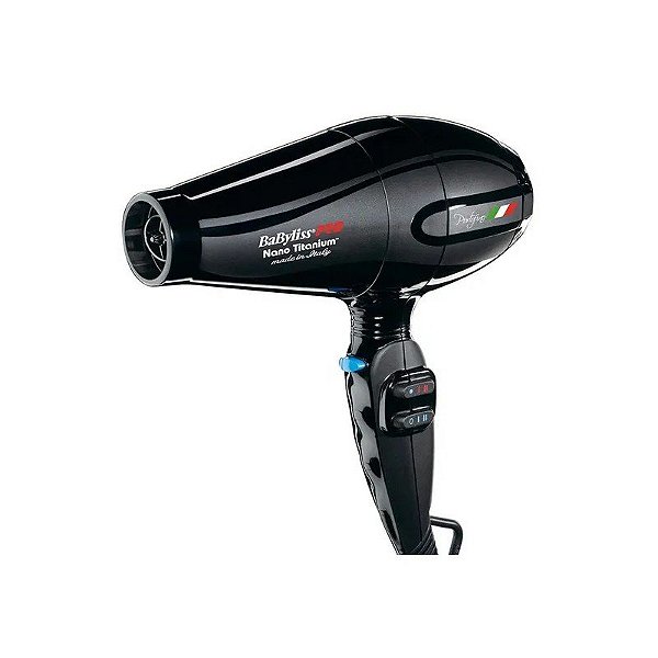 Secador de Cabelo Babylisspro Nano Titanium Portofino BNT6610NUZ 220-50/60 Preto