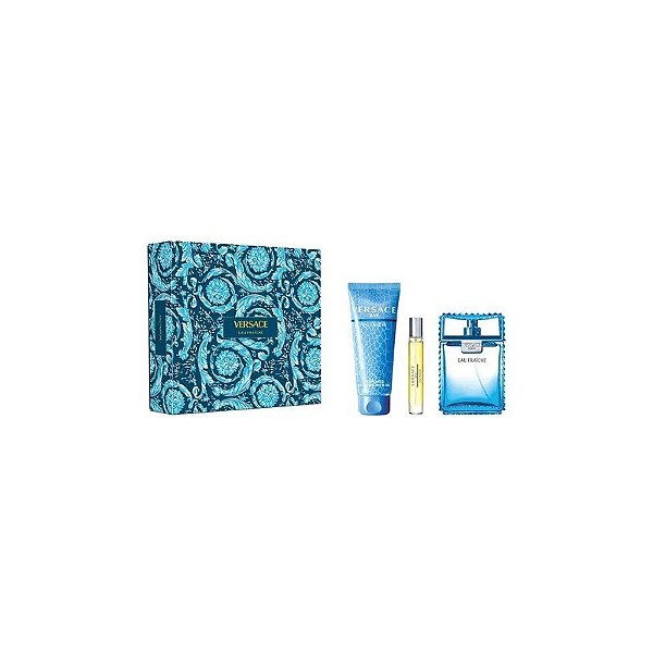 Kit Perfume Versace Eau Fraîche Edt 3 Peças