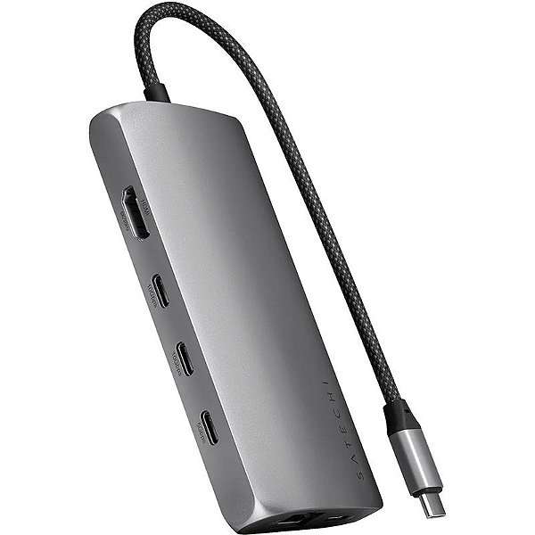 Adaptador USB-C Multiporta 8K com Ethernet V3 Satechi ST-P8KEM