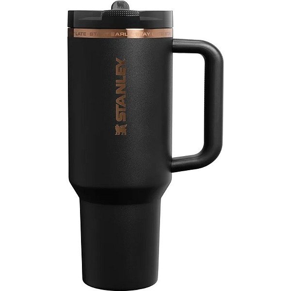 Garrafa Térmica Stanley x Messi Quencher Protour Tumbler 10-12486-364 (1,18 L) Preto/Rose Gold