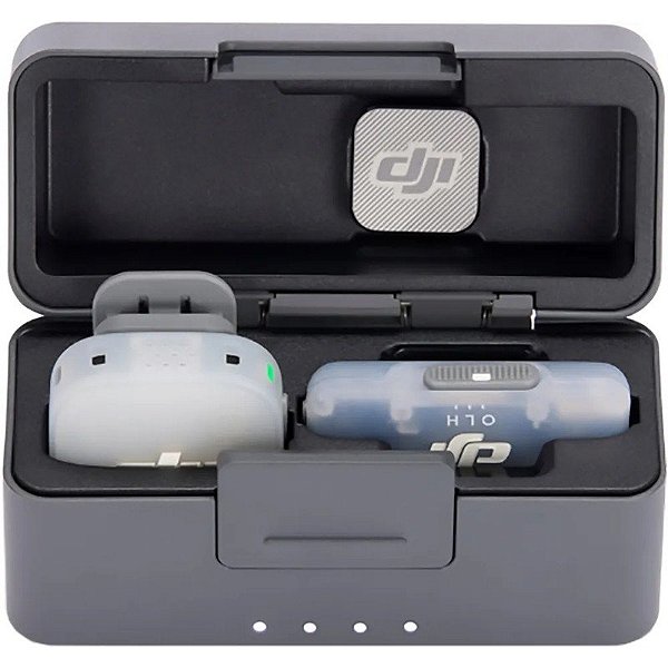 Microfone DJI Mic Mini 2 (1 TX + 1 RX Móvel + Estojo de Carregamento)