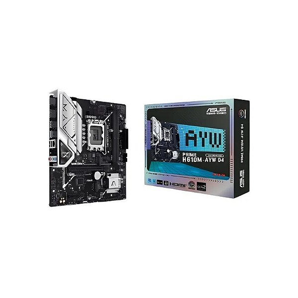 Placa-Mãe Asus H610M-Ayw D4 LGA 1700 DDR4