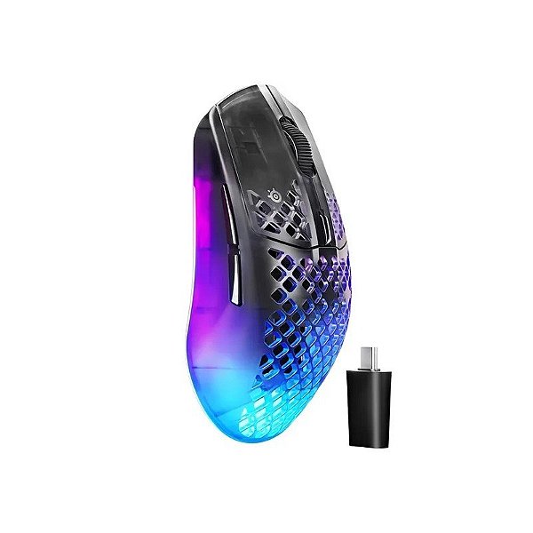 Mouse Gamer Sem Fio Steelseries 62717 Aerox 3 Gen 2 Shadow