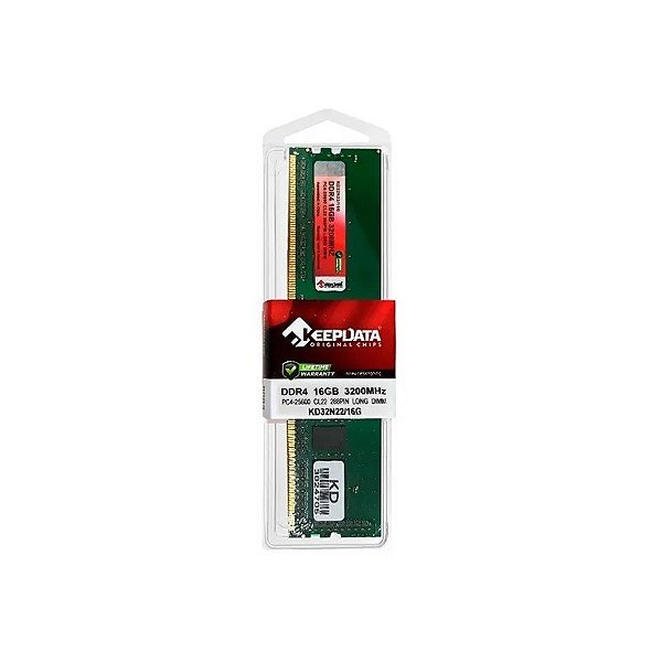 Memória RAM Keepdata KD32N22/16G - 16GB - DDR4 - 3200MHZ - para PC