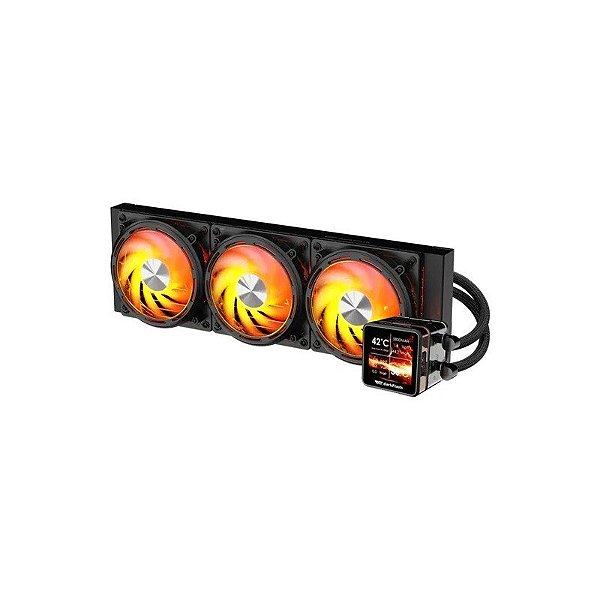 Cooler de Água para Processador Darkflash Explore DE360 Argb Display Ips 2.88" - Preto