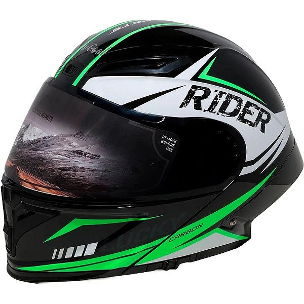 Capacete para Moto LV Cool Helmets P8 - Tamanho M (57-58) Verde Conqueron