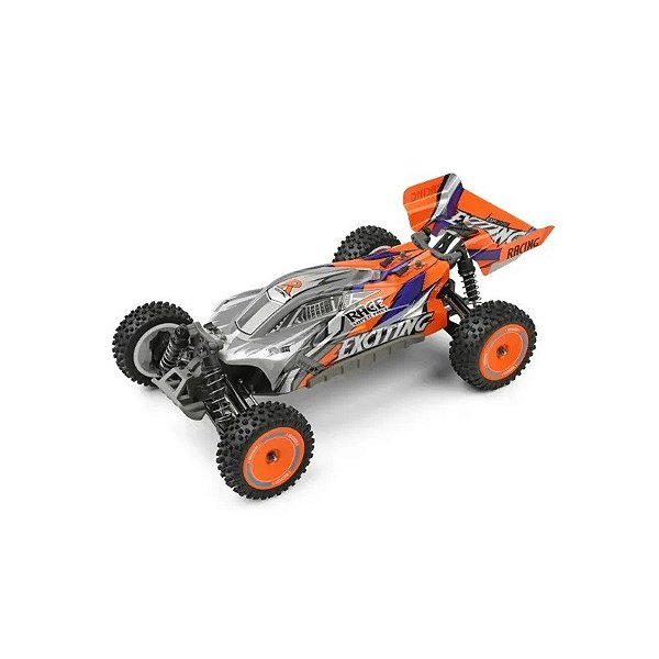 Carro Wltoys 1/12 Corrida Match 55KM 4WD Laranja 124010