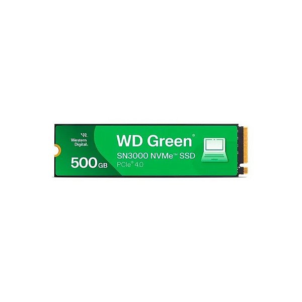 SSD M.2 Western Digital WD Green SN3000 500GB Nvme PCI-Exp GEN4 - WDS500G4G0E
