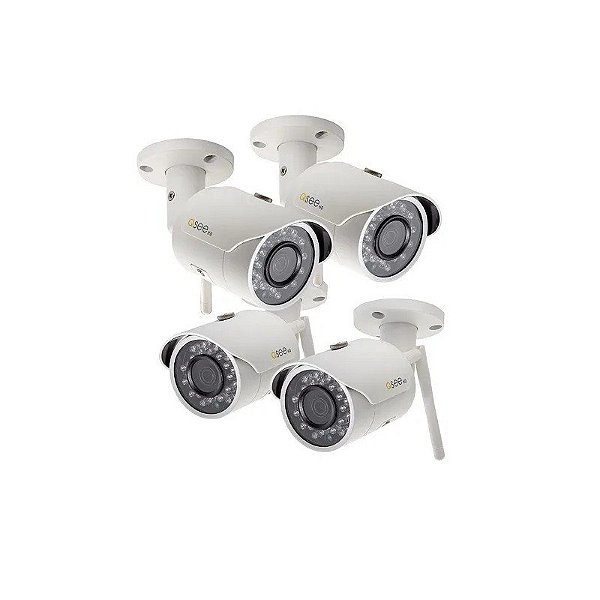 Jogo Q-See 4 Câmeras SV-Cam QCW3MP1B-4 3.6MM Bullet 3MP 1080P Wif