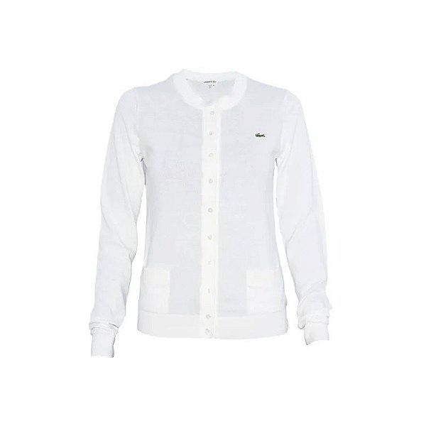 Cardigã Lacoste Feminino AF1069-70V 044 Farina