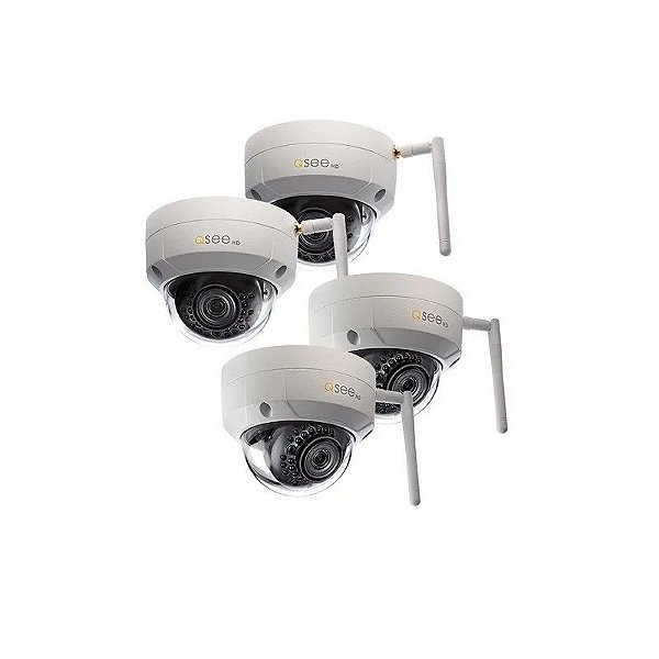 Câmera Q-See 4 Câmeras SV-Cam QCW3MP1D-4 3.6MM Domos 3MP 1080P Wi-Fi