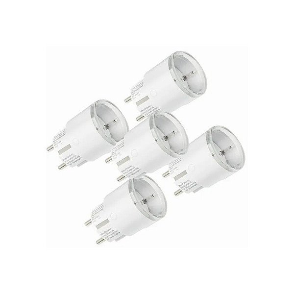 Interruptor Smart Shelly Plug MTR GEN3 5 Peças FG380023807229 - Branco