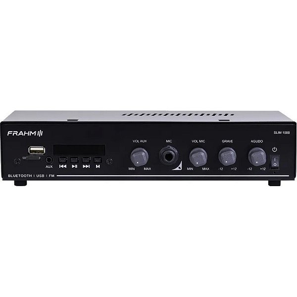 Receptor Frahm Slim 1000 APP USB/FM/SD/BT Bivolt