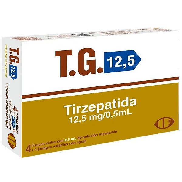 Kit T.G. de Tirzepatida 12,5MG (0,5mL de 4 Unidades + Seringas)