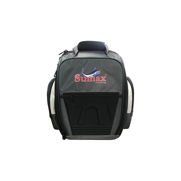 Mochila de Pesca Sumax SM-1203 34cm 23L Cinza