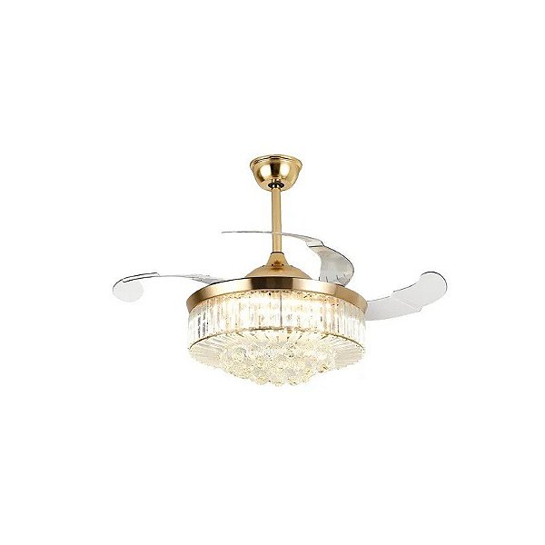 Ventilador de Teto Satellite A-FAN005 - 90W - com Luminária - 220V - Dourado