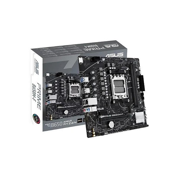 Placa Mãe AMD AM5 Asus B650M-F Prime DDR5 Micro-ATX