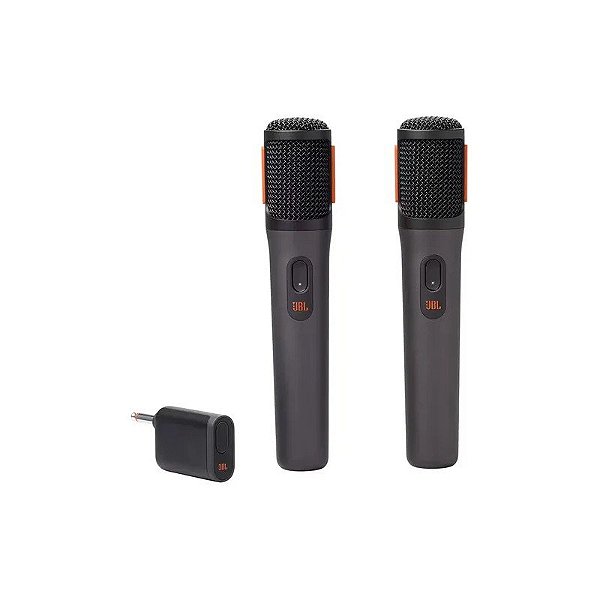 Microfone Dinâmico JBL Partybox Sem Fio - 2 Unidades
