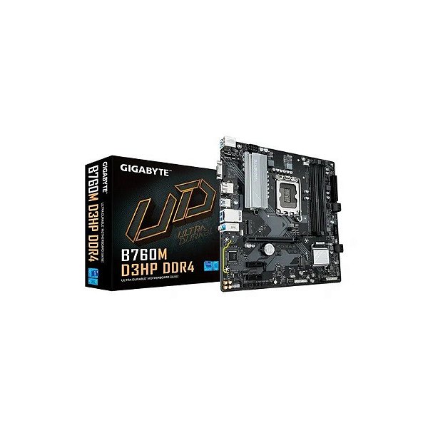 Placa-mãe Gigabyte B760M D3HP DDR4 HDMI/DP/VGA/2M USB3.0