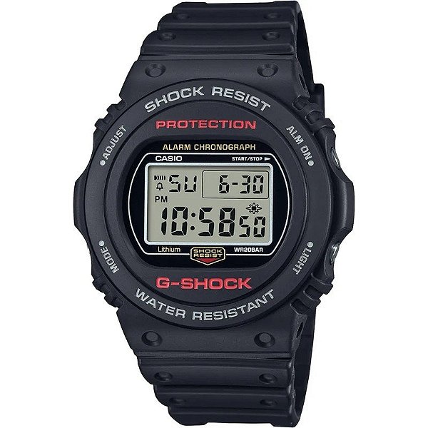 Relógio Casio Digital DW-5750UE-1DR - Masculino