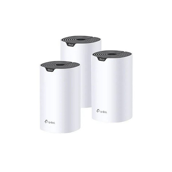 Kit TP-Link WiFi 5 Deco S7 (3 Peças) Malha Residencial Completa AC1900