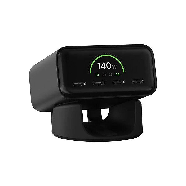 Carregador de Mesa Satechi Chargeview 140 W - Preto (ST-C4CV140C-US)