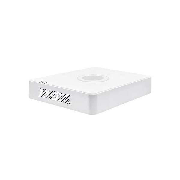 Gravador de Vídeo em Rede Mini Hikvision NVR DS-7108NI-Q1/8P PoE para 8 Canais 4MP/H.265+ - Branco