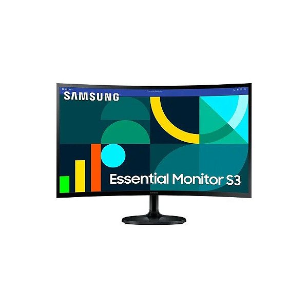 Monitor Samsung LS24D366GAN 24" Full HD Curvo 100HZ HDMI - Preto