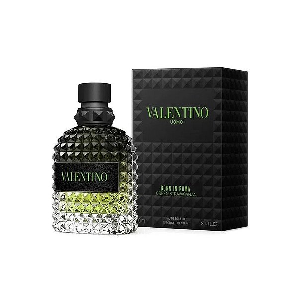 Perfume Masculino Valentino Uomo Born In Roma Green Stravaganza Edt 100 ML
