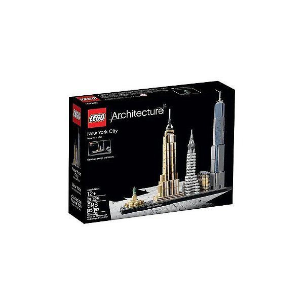 Jogo de Construção Lego Architecture New York City 21028 598 Peças