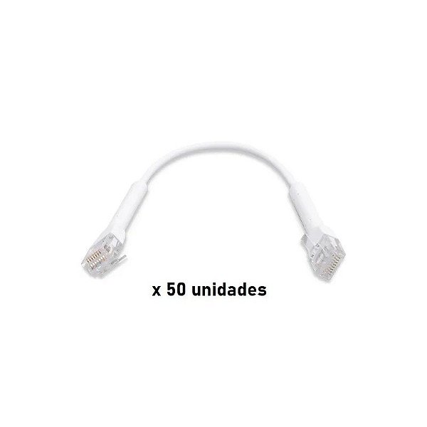 Patch Cabo Ui UC-PATCH-RJ45-50PACK Unifi 10CM Branco