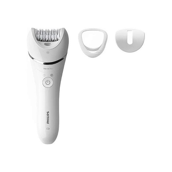 Depiladora Philips Série 8000 BRE700/00 Seco e Molhado Recarregável – Branco