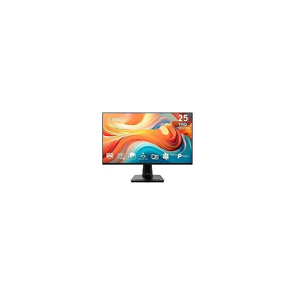 Monitor MSI Pro MP251 E14L 24.5" Full HD LED 144Hz / 1ms - Preto