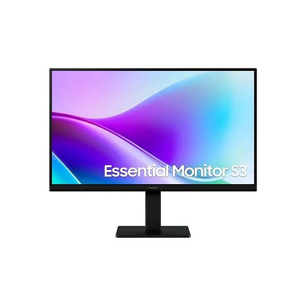 Monitor Samsung Essential S3 S32GF LS22F320GANXZA 22" Full HD (1920 X 1080), 5MS, 120HZ, Ips, 2XHDMI 1.4, Preto