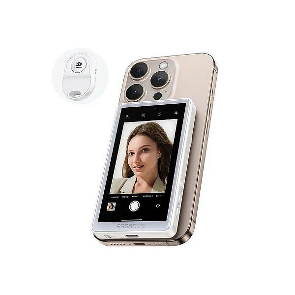 Projetor de Celular Essager EPM-YMO2-Z Magnético Selfie com Tela Wi-Fi