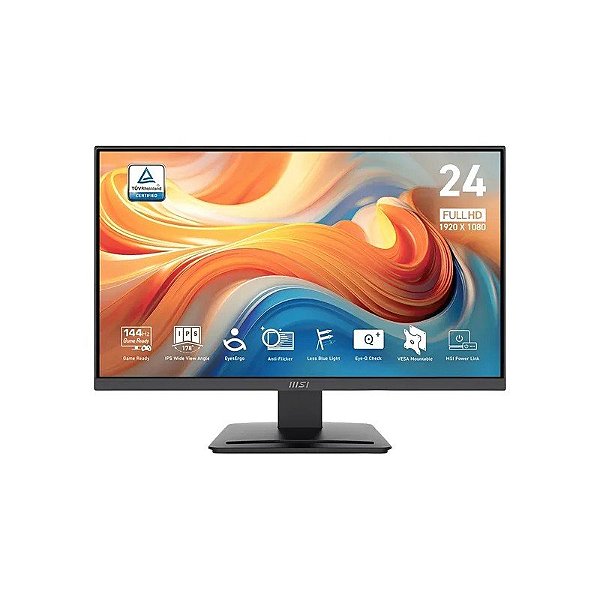 Monitor MSI Pro MP243L E14 23.8" Full HD Ips 144Hz / 1ms - Preto