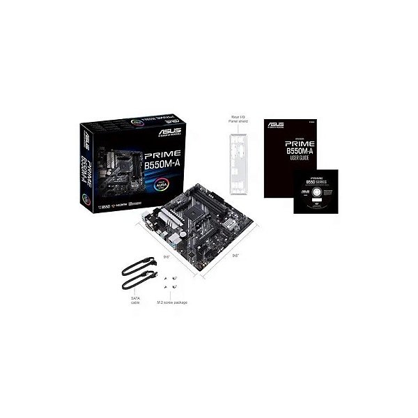 Placa-mãe Asus B550M-A Prime AM4 HDMI/DVI/VGA/M.2