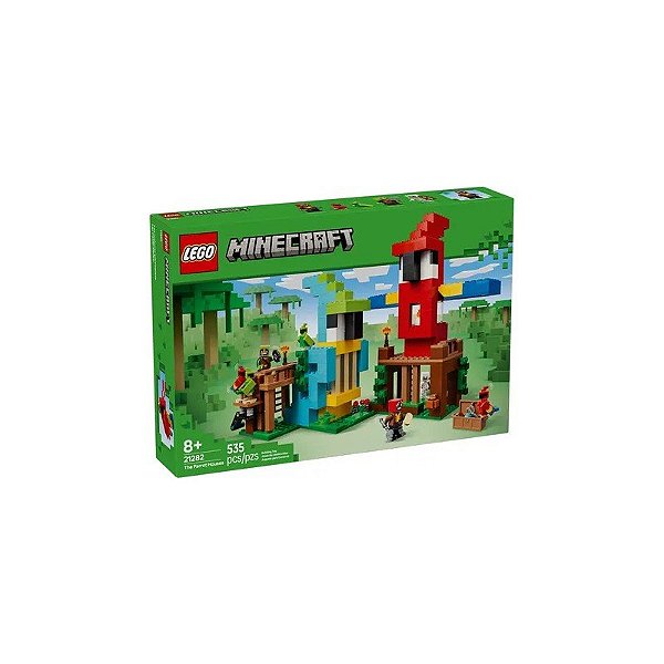 Jogo de Construção Lego Minecraft As Casas dos Papagaios 21282 535 Peças
