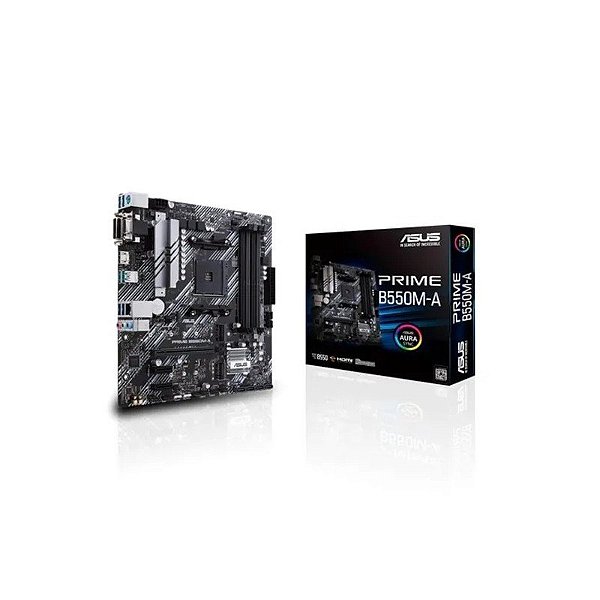 Placa Mãe AMD AM4 Asus B550M-A Prime Micro-ATX Chipset B550