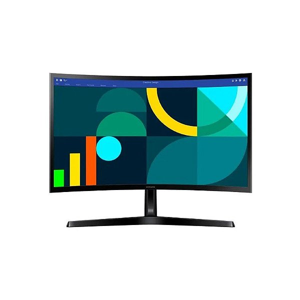 Monitor Curvo Samsung S3 S36GD 24 Polegadas FHD 100Hz 5ms Modo Jogo 1-VGA/1-HDMI - LS24D366GANXZA