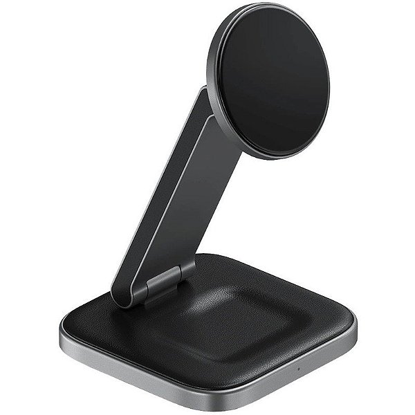 Suporte de carregamento Satechi Qi2 Wireless dobrável 2 em 1 - ST-Q21FM