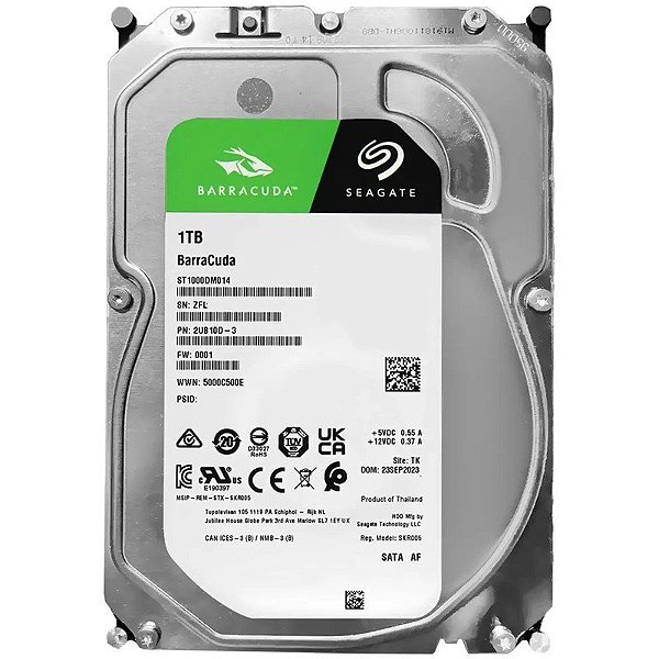 Disco Interno Seagate Barracuda Sata 1TB ST1000DM014