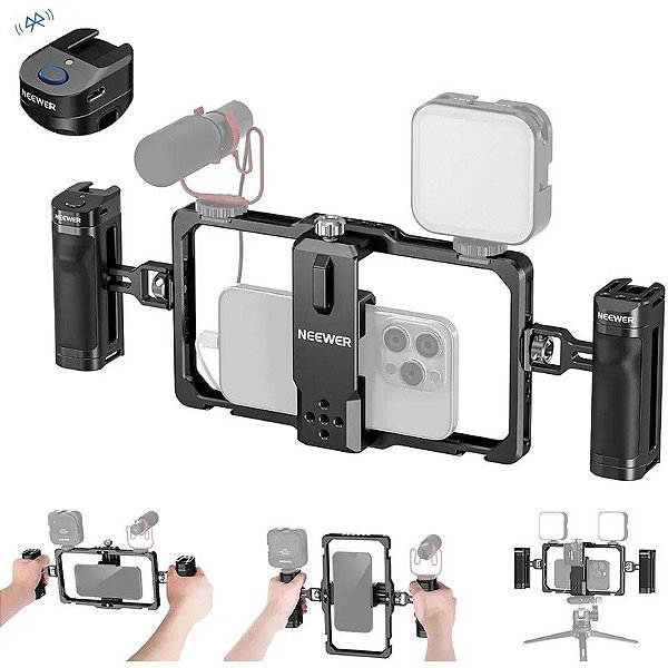 Kit Suporte Estabilizador Universal para Celular Neewer PA009E - Preto