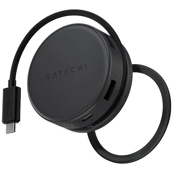 Adaptador USB-C Onthego Multifuncional 7 em 1 Satechi MN25STIO3 Preto